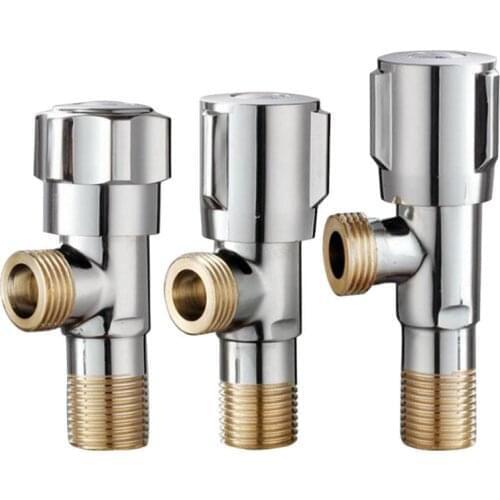Copper tooth four three copper Angle valve triangle valve toilet cold hot switch water inlet valve eight character valve