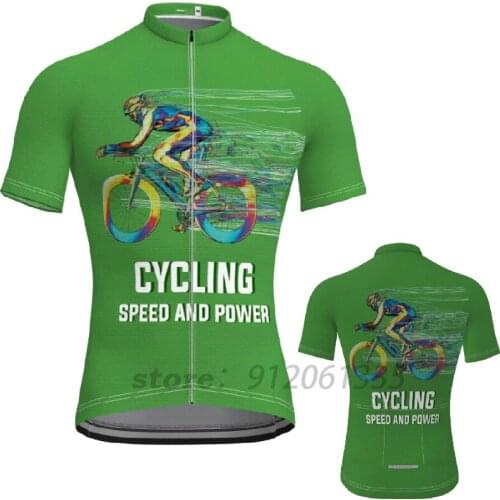 Cycling Speed And Power Mens Short Sleeve Cycling Jersey Cycling Clothes Bicycle Cycling Top Bike Top Road Wear