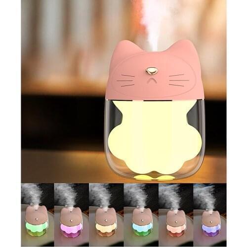 Mini Portable cat USB Air Humidifier Purifier Aroma Diffuser Steam safe use For Home Atomizer Aromatherapy Free Shipping