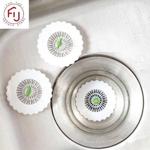 Portable Silicone Sink Strainer Waste Plug Sink Filter Waste Collector Kitchen Bathroom Accessories Colanders Sewer Strainer