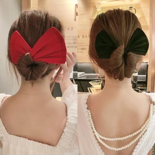 1PC Deft Bun Women Hair Styling Headband Hair Twist French Stylish Hair Bun Vintage Party Hair Styling Buns For Women Hair Bands