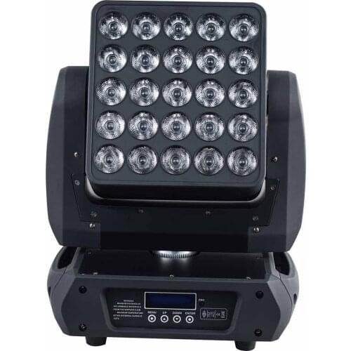 Led light source 5*5 piexl 25X12W RGBW led matrix moving head wash dj light for party decoration dmx512 connect point control