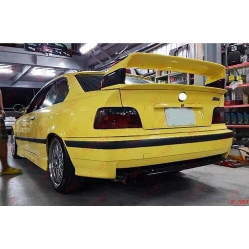 Z-ART E36 carbon fiber rear spoiler for E36 M3 Coupe carbon fiber rear wing for THE 3 Coupe carbon fiber rear trunk wing