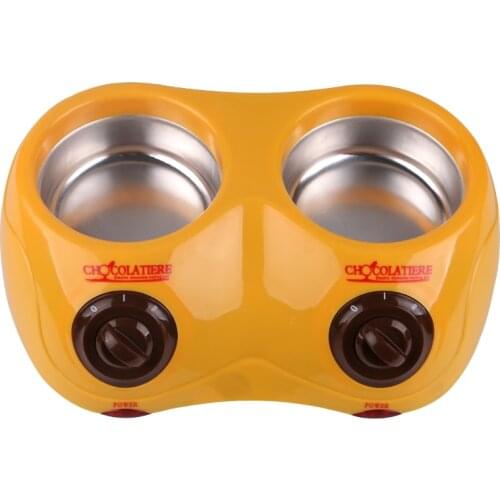 220V Yellow Household Mini Chocolate Soap Furnace Chocolate Melting Furnace Electric Chocolate Pot Chocolate Fondue Machine