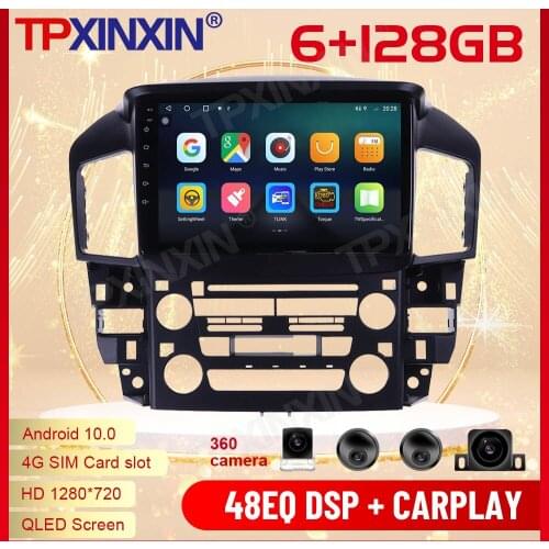2 Din Carplay Android Radio Receiver Multimedia Stereo For Lexus RX300 1998 1999 2000 2001 2002 2003 GPS Navi Recorder Head Unit