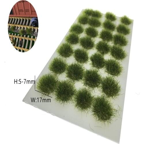 28pcs/lot Architecture 5mm Flock Mixed Green Grass For Ho Train Layout Diorama Design Building Materials