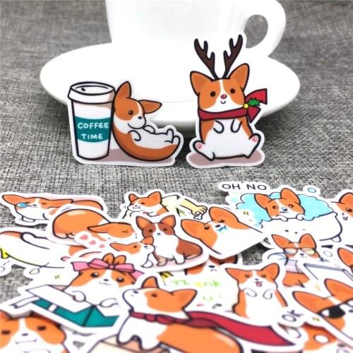 40 Different Christmas Reindeer Paper Sticker Decoration DIY Ablum Diary Stickers Scrapbooking Label Sticker Kawaii Stationery
