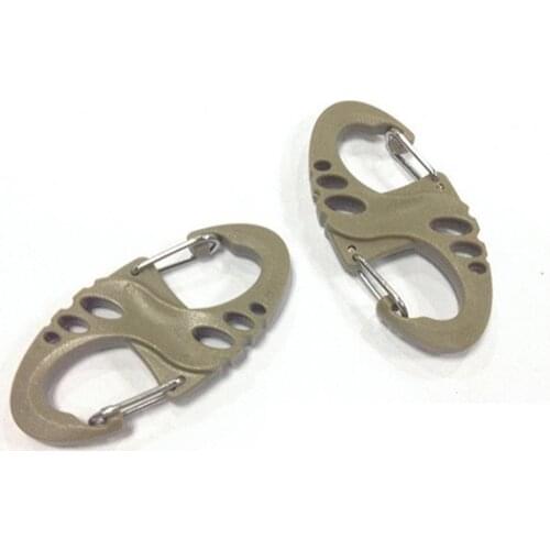 5 Pcs 8 S Shape Snap Hook Carabiner Biner Clip Outdoor Camping Backpack Kits Hanger Buckle Quick Release Keychain Key Ring