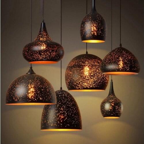 American Retro Iron Painting Chandelier Bar Post Modern Creative Personality Industrial Wind Corrosion Chandelier