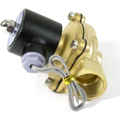 Free Shipping 5PCS Water Fuel NC Switch 3/4" Brass Electric Solenoid Valve 2W-200-20 AC220V