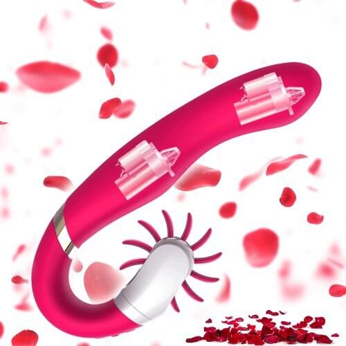 Dildo Sucking Vibrators for Woman Oral Tongue blowing Vagina Suction Vibrator for Clitoris Stimulator Erotic Sex Toys For Adults