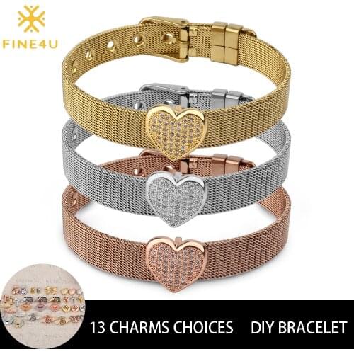 Браслеты для влюбленных FINE4U China At AliExpress