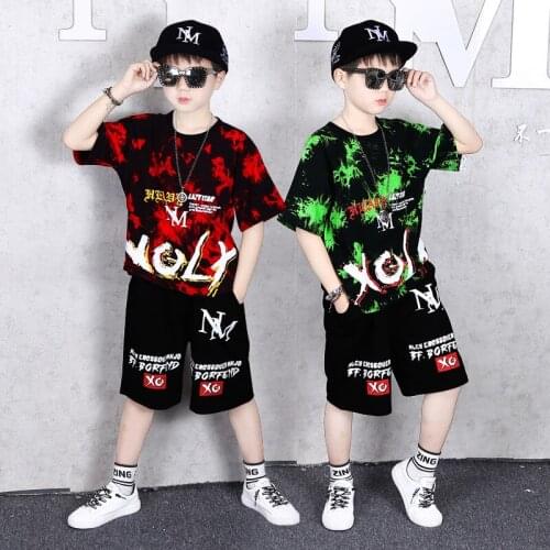 Summer Children Summer Clothes Set Boys T Shirt + Pants Casual Sports Suits 6 8 10 12 13 14 Years Kids Clothing Casual Tracksuit