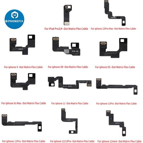 JC Dot Projector Flex Cable for Face ID Programmer JCID Pro1000s JC Dot Matrix Detection Model for Iphone X-11pro 12mini Repair