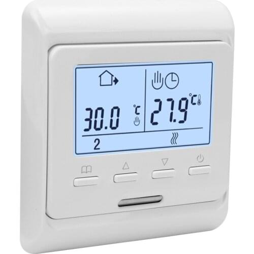 Large Power Intelligent Temperature Humidity Controller Thermostat System Weekly Circulation Anti-flammable PC Housing Material