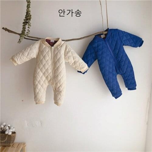 Baby Clothes Winter Thick Fleece Baby Romper Jumpsuit Newborn Baby Boy Romper Snowsuit Coat Toddler Baby Jumpsuit Overalls Coat