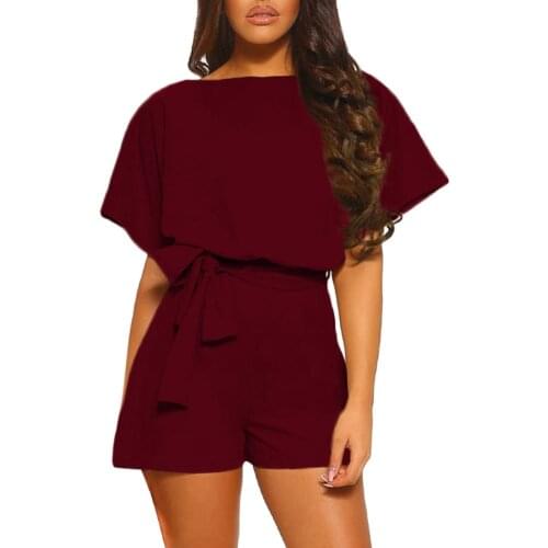 Womens Summer Jumpsuits Overalls Casual Suspender Rompers Female Solid Button Pants Plus Size Playsuit комбинезон женский 2021