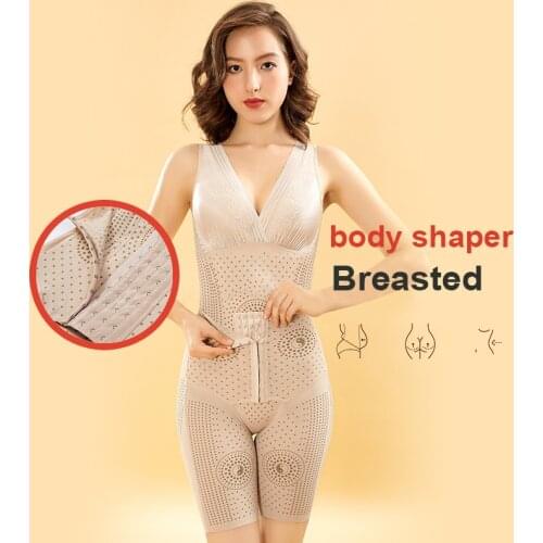 Slimming Waist Trainer Bodysuit Weight Loss Underwear V-Neck Tummy Control Belt Shapewear Belly Sheath Body Shaper Lingerie