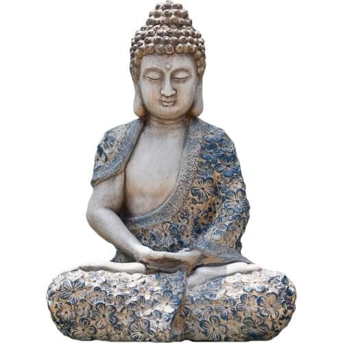 Creative Decoration Chinese Zen Buddha Statue Courtyard Decoration Outdoor Garden Balcony Decoration Living Room Art Entrance
