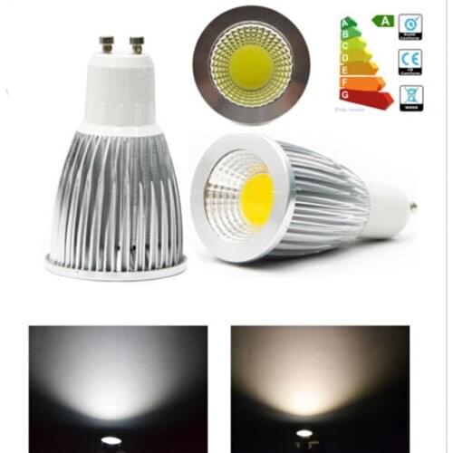 10PCS Super Bright GU10 Bulbs Light Dimmable Led 9W 12W 15W GU10 GU5.3 E27 E14 B22 MR16 COB LED lamp light GU 10 led Spotlight