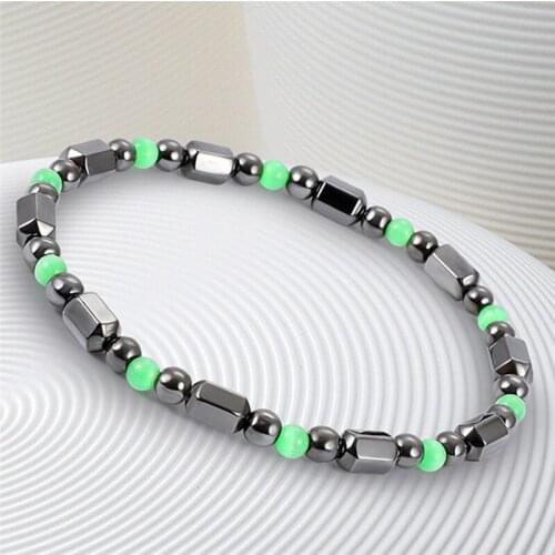 Magnetic Hematite Bracelet Black for Women Men Magnetite Malachite Many Colors Crystal healing Bangle 6 Styles High Quality
