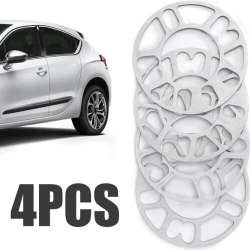 Mayitr 4pcs Alloy Aluminum 3mm 5mm Wheel Spacer Shims Plate 4 5 STUD For 4x100 4x114.3 5x100 5x108 5x114.3 5x120