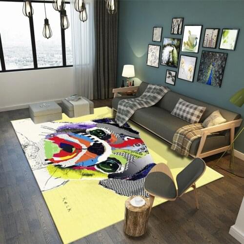 The latest flannel super soft dog abstract model baby carpet crawling thickened game carpet