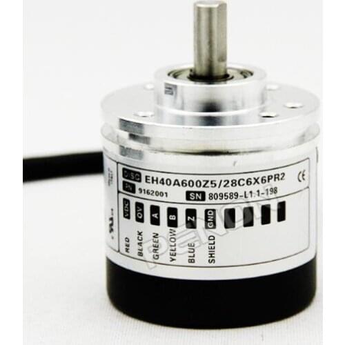 New EH40A600Z5 / 28C6X6PR2 eltra an outer diameter of 40mm rotary encoder solid shaft
