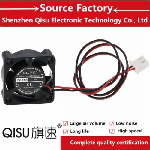 QISU / 25mm 25x25x10mm 5V 12V 24V 2510 Sleeve Ball Bearing Heatsink Mini Brushless DC Cooling Cooler Fan