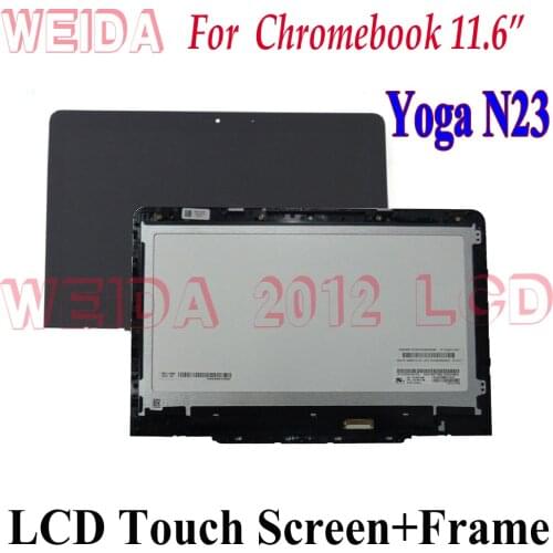 WEIDA LCD Replacment 11.6" For Lenovo N23 Yoga LCD Display Touch Screen Assembly with Frame