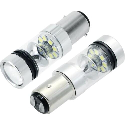 2Pcs 1157 BAY15D P21/5W LED Light Bulb 12V 3030 SMD 20 LEDs Car Backup Reverse Light Fog Lamp DRL Lights