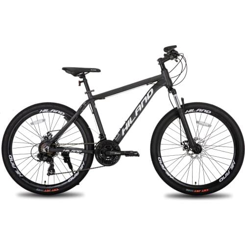 Hiland 26'' Aluminum Mountain Bike 24 Speeds with Shimano Disc Brake,16.5/18 /19.5 Frame Size