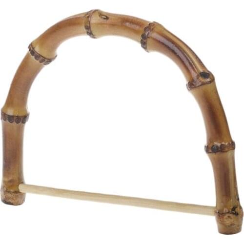 1pc Bamboo Bag Handle for Handcrafted Handbag DIY Bags Replacement Accessories