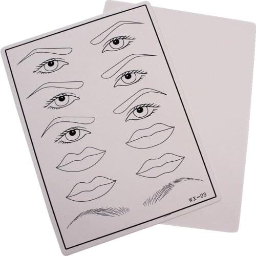 1pc Top Quality Permanent Makeup Eyebrow lips Tattoo Practice Skin Training Skin Set For Beginners Tattoo accesories