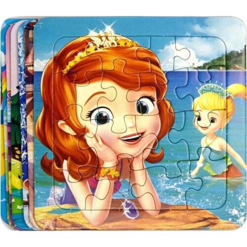 1pcs random pattern childrens puzzle educational toys childrens handmade cartoon paper puzzle diy learning toys for children