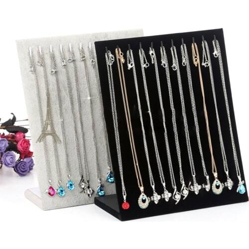 11 Hooks L Shape Bracelet Chain Necklace Jewelry Display Holder Stand Organizer Jewelry Necklace Bracelet Hang Show Rack Chains