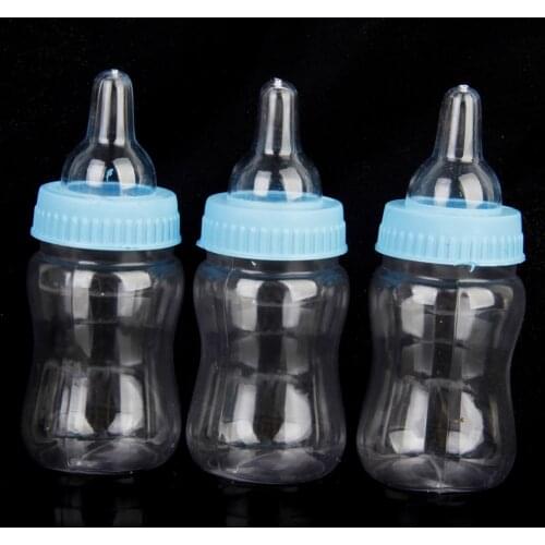 12x Baby Shower Favors Mini Bottle Candy Gift Box for Boy Girl Newborn Birthday Party Decoration