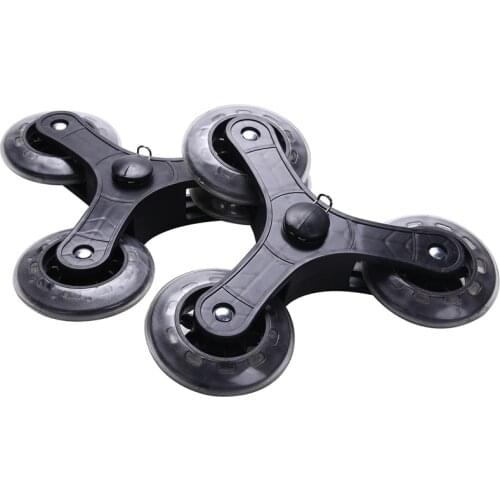 2Pcs/Set Shopping Cart Trolley Caster Luggage Suitcase Roller Replacement Wheel Pulley Sliding Roller Wheel Accessories