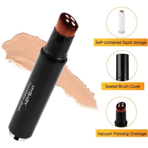 NEW 2 in 1 Liquid Foundation Brush Face Concealer Cream Make Up Brushes Professional Soft Powder Makeup Brush Tool