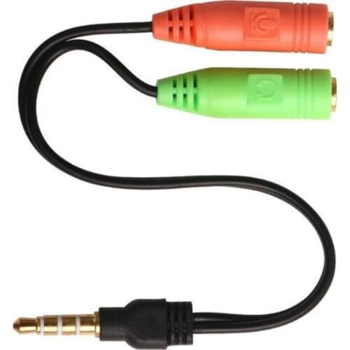 3.5 mm Stereo Audio Y-Splitter 2 Female to 1 Male Cable Adapter For Earphone Headphone Smartphone 2000pcs