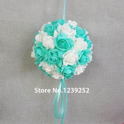5Pcs/lot Artificial Foam Flower Rose Balls Wedding Centerpiece Pomander Bouquet Party Decorations Party DIY Bridal Flower Decor