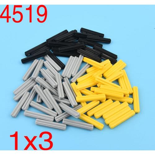 HUAZHI 50PCS 4519 high-tech building blocks cross shaft 1x3 axle parts accessories construction education MOC assembly
