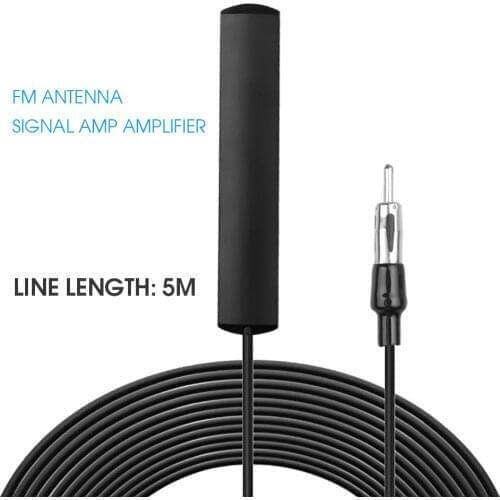 Car Antenna 5M Auto Radio Signal Aerials Booster FM Antennas Amplifier for BMW/Toyota/Hyundai/VW/Kia/Nissan boat Auto Vehicle
