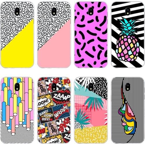 57H pop art pattern Soft Silicone Tpu Cover phone Case for Samsung j3 j5 j7 2016 2017 a3 2016 a5 2017 a6 2018