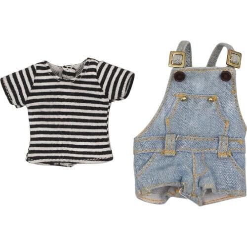 ICY DBS Blyth doll clothes jumpsuit jeans shirt toy clothes