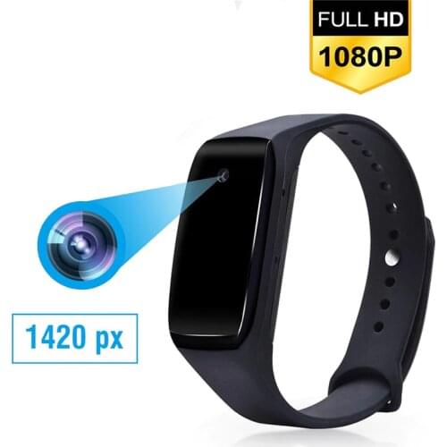 HD 1080P Camcorder Smart Bracelet Camera Mini Camera Wristband 14.2 Million Pixels Wearable Device Bracelet Cam