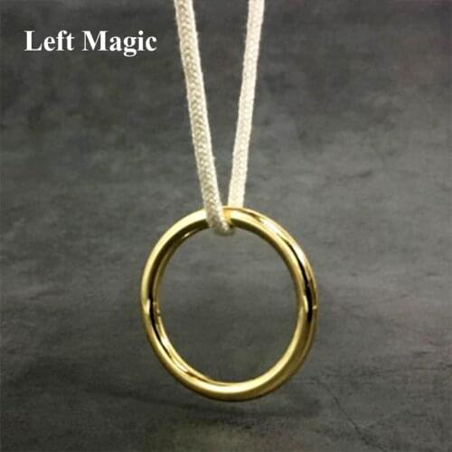 Rings on the Rope Magic Tricks Ring Renetrates Rope Magica Escape Illusion Magician Stage Gimmick Accessories Mentalism FISM Hot