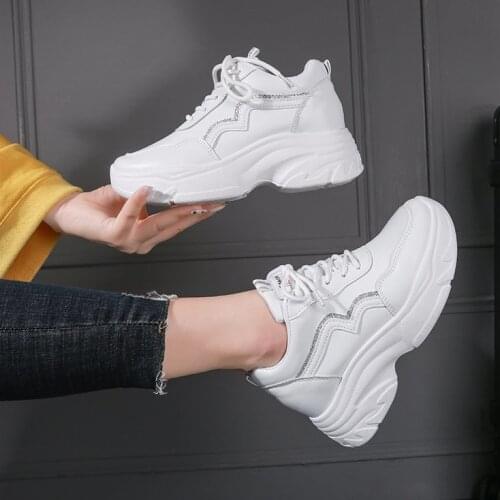 Platform Sneakers Shoes women white Casual Shoes Women Sneakers Ladies Platform Sneakers Heels Wedge Shoes Zapatillas Mujer 2021