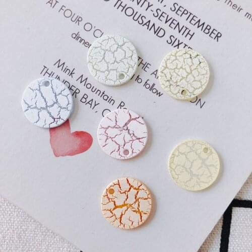 30 pieces/lot round flat acrylic earrings earring pendant accessories earringsSupplies for Jewelry Accessories