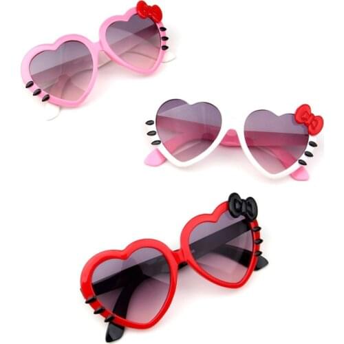 Cute Kids Heart Sunglasses Lovely Baby Glasses for Boys and Girls Children Sunglasses Shades for Children UA400